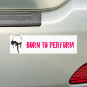 Aerial Hoop Lyra 'Born to performance' sticker (Op auto)