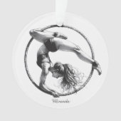 Aerial Hoop Lyra Naam Ornament (voorkant)