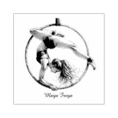 Aerial Hoop Lyra Naam Rubberstempel (Afrduk)