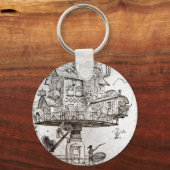 Aerial House Maison Tournante Sleutelhanger (Voorkant)