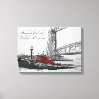 Aerial Lift Bridge Duluth Minnesota Canvas Afdruk