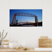 Aerial Lift Bridge Duluth Minnesota Poster (Keuken)