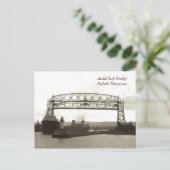Aerial Lift BridgeDuluth Minnesota Briefkaart (Staand voorkant)
