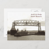 Aerial Lift BridgeDuluth Minnesota Briefkaart (Voorkant / Achterkant)