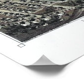 Aerial Map Birdsboro PA Pennsylvania Poster 1890 (Hoek)