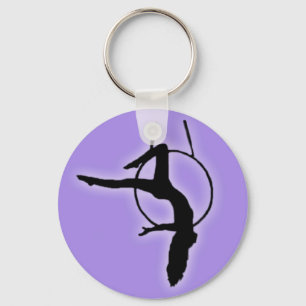 Aerial Monica Hoop lyra silhouette Sleutelhanger
