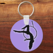 Aerial Monica Hoop lyra silhouette Sleutelhanger (Voorkant)