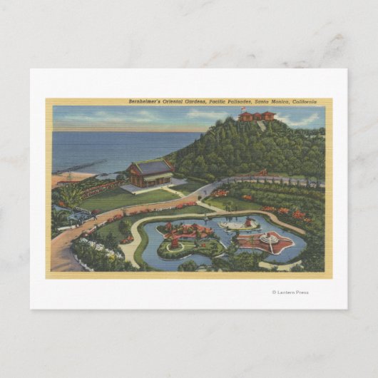 Aerial of Bernheimer's Oriental Garden Briefkaart (Voorkant)