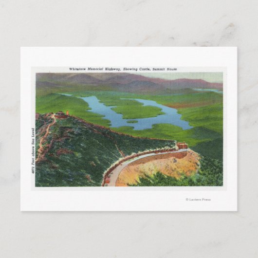 Aerial of Memorial Hwy, Castle, Summit House Briefkaart (Voorkant)