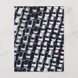 Aerial over Car Lot Briefkaart