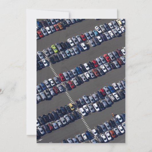 Aerial over Parking Lot Bedankkaart (Voorkant)