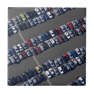 Aerial over Parking Lot Tegeltje