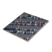 Aerial over Parking Lot Tegeltje (Zijkant)