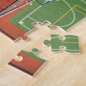 Aerial Over Tennis Courts Legpuzzel (Zijkant)