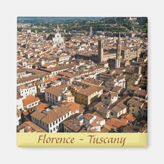 Aerial panoramic uitzicht of Florence - Toscane, I Magneet (Voorkant)