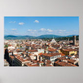 Aerial panoramic uitzicht of Florence - Toscane, I Poster (Voorkant)