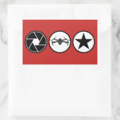Aerial Photographer DJI Mavic USA Rechthoekige Sticker (Tas)