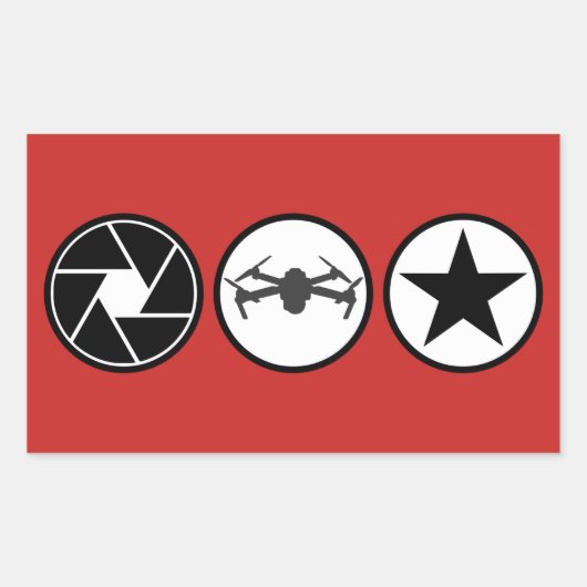 Aerial Photographer DJI Mavic USA Rechthoekige Sticker (Voorkant)