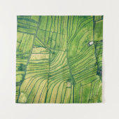 Aerial photography of green farm field wandkleed (Voorkant)