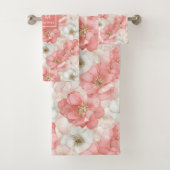 Aerial Pink Tones Towel Chic Ethereal Bathroom Bad Handdoek (Insitu)