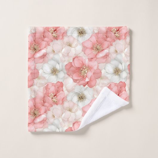 Aerial Pink Tones Towel Chic Ethereal Bathroom Bad Handdoek (Wasdoekje)