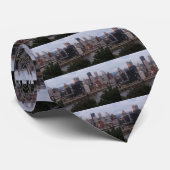 Aerial Pittsburgh Skyline in sunset Stropdas (Opgerold)