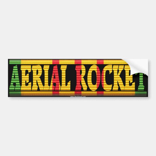 Aerial Rocket Vietnam Service Ribbon Sticker (Voorkant)