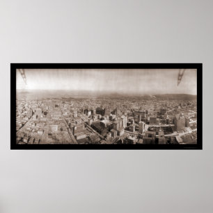 Aerial San Francisco Foto 1908 Poster