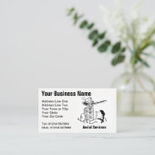 Aerial Services Cartoon Visitekaartje (Staand voorkant)