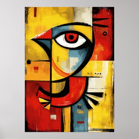 Aerial Signal — Contemporary Abstract Expression Poster (Voorkant)