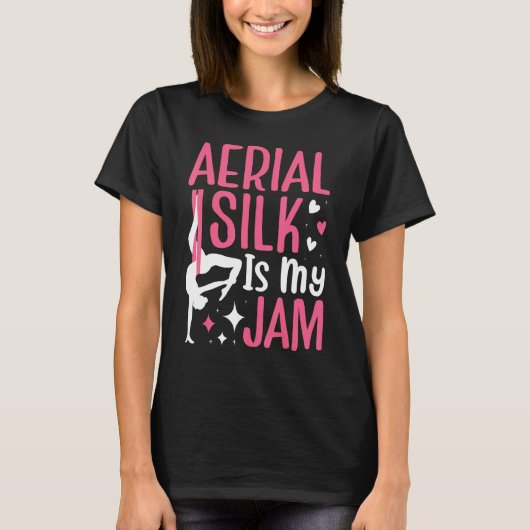 Aerial Silk Aerialist I m Hanging By A Thread T-shirt (Voorkant)