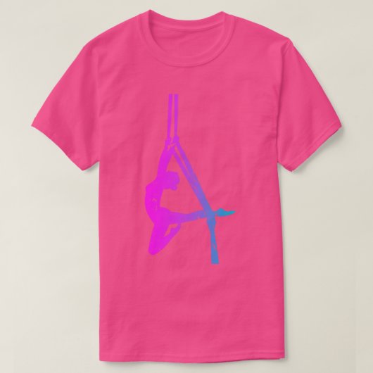 Aerial Silk Dancer on left-Chest Aerialist T-shirt (Design voorkant)