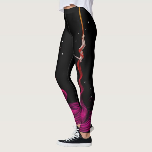 Aerial Silks Artist Fushia Fade Leggings (Links)
