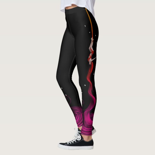 Aerial Silks Artist Fushia Fade Leggings (Links)