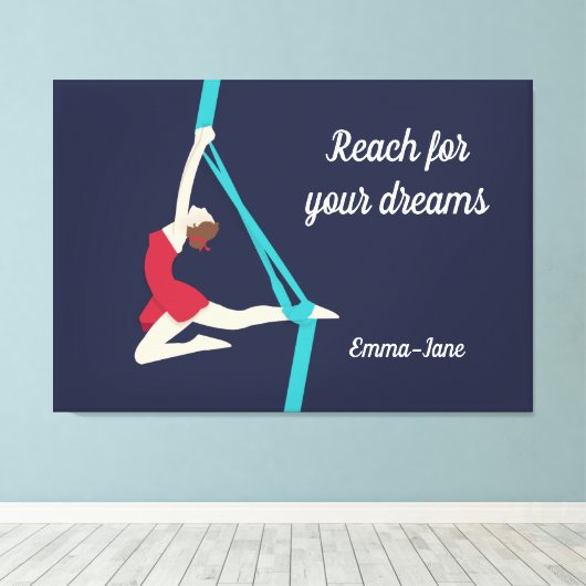 Aerial Silks Canvas Afdruk (Insitu (Houten vloer))