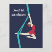 Aerial Silks - Crimson Briefkaart (Voorkant)