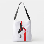 Aerial Silks Cross Body Bag / Studio Gym Bag Crossbody Tas (Achterkant)