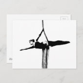 Aerial Silks Dancer Briefkaart (Voorkant / Achterkant)
