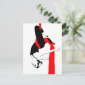Aerial Silks Dancer Gemini Pose Briefkaart (Staand voorkant)