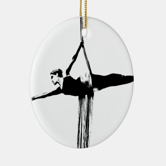 Aerial Silks Dancer Keramisch Ornament (Rechts)