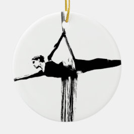 Aerial Silks Dancer Keramisch Ornament