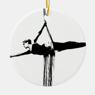 Aerial Silks Dancer Keramisch Ornament