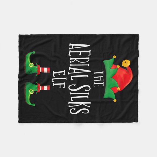 Aerial Silks Elf Shirt Family Matching Pajamas Chr Fleece Deken (Voorkant (Horizontaal))