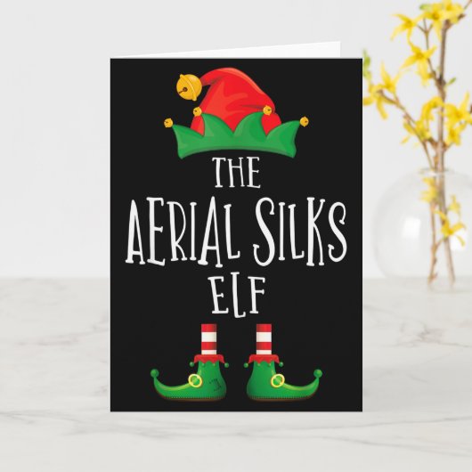Aerial Silks Elf Shirt Family Matching Pajamas Chr Kaart (Gele Bloem)