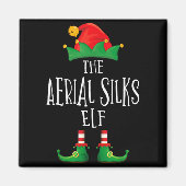 Aerial Silks Elf Shirt Family Matching Pajamas Chr Magneet (Voorkant)