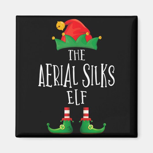 Aerial Silks Elf Shirt Family Matching Pajamas Chr Magneet (Voorkant)