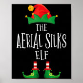 Aerial Silks Elf Shirt Family Matching Pajamas Chr Poster (Voorkant)