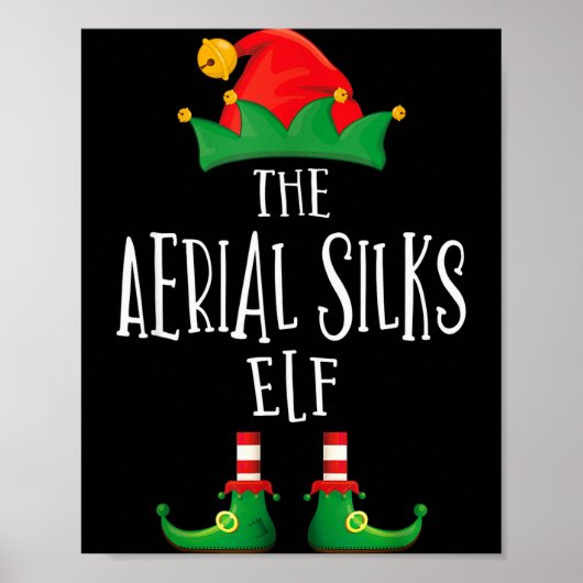 Aerial Silks Elf Shirt Family Matching Pajamas Chr Poster (Voorkant)