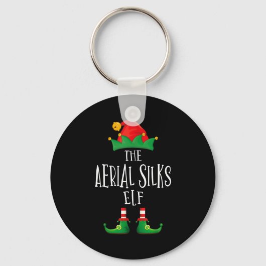 Aerial Silks Elf Shirt Family Matching Pajamas Chr Sleutelhanger (Voorkant)