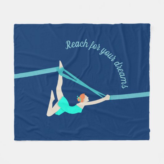 Aerial Silks Fleece Deken (Voorkant (Horizontaal))